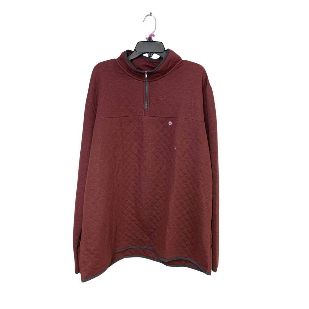 NEW EDDIE BAUER women's quarter zip quilted warm jacket - plus in black cherry